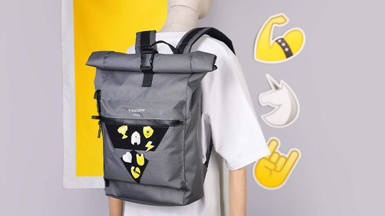 Рюкзак роллтоп со сменными стикерами